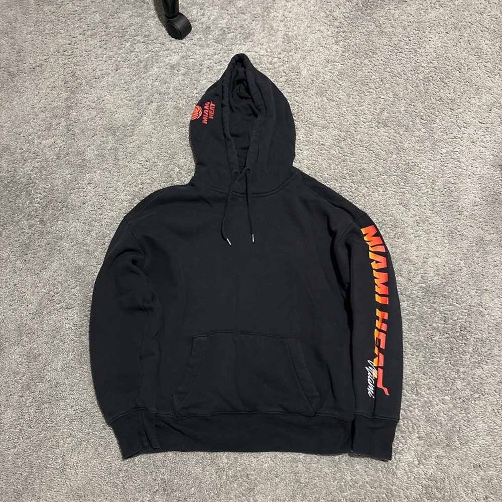 NBA Miami Heat Black and Red Hoodie